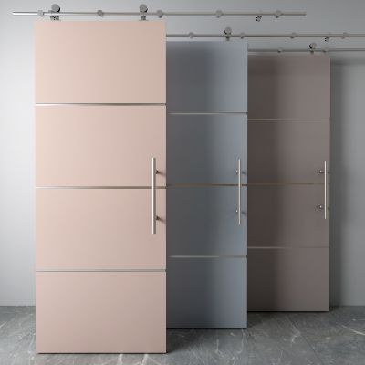 现代谷仓门 玻璃门