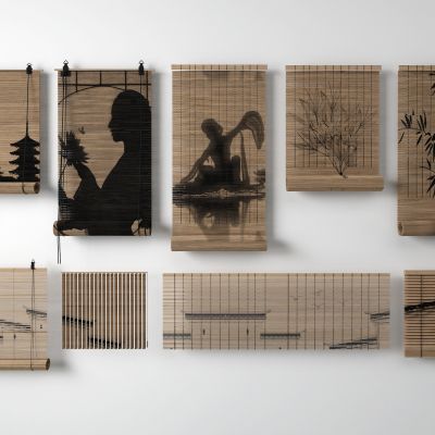 中式百叶帘 竹帘