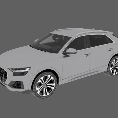 奥迪 Q8 2019 3D Model