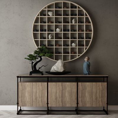 现代家居组合，饰品，沙发柜子挂画