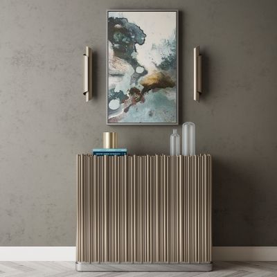 现代家居组合，饰品，沙发柜子挂画