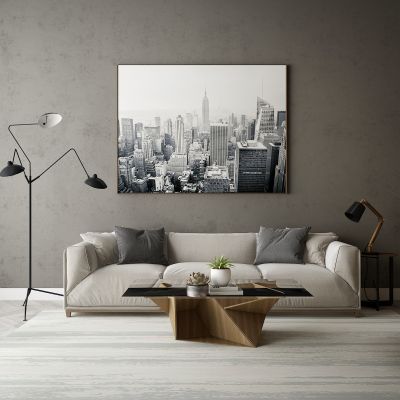 现代家居组合，饰品，沙发柜子挂画