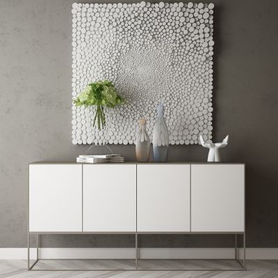 现代家居组合，饰品，沙发柜子挂画