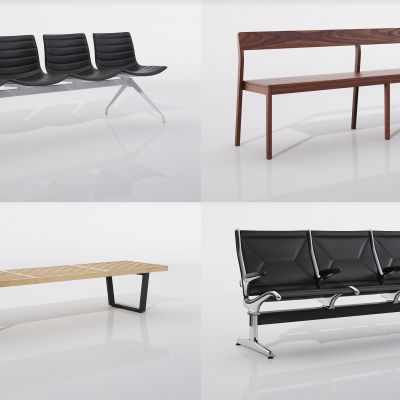 现代座椅，排椅，长椅，户外椅