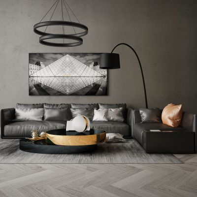 现代家居组合，饰品，沙发柜子挂画