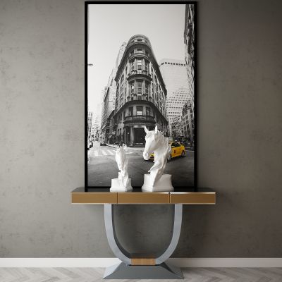 现代家居组合，饰品，沙发柜子挂画