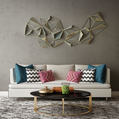 现代家居组合，饰品，沙发柜子挂画