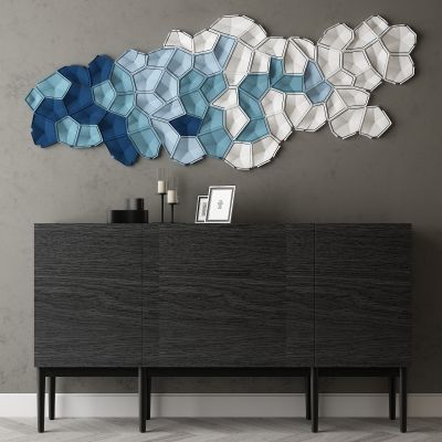 现代家居组合，饰品，沙发柜子挂画