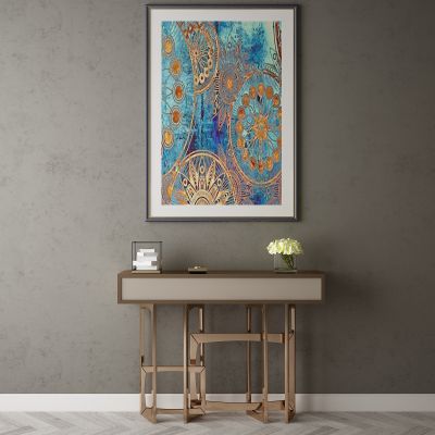 现代家居组合，饰品，沙发柜子挂画