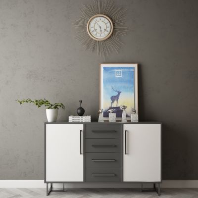 现代家居组合，饰品，沙发柜子挂画