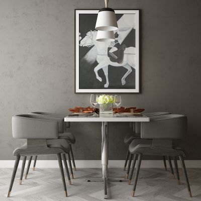 现代家居组合，饰品，沙发柜子挂画