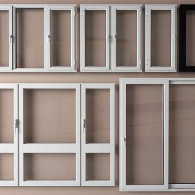 现代窗户 平开窗