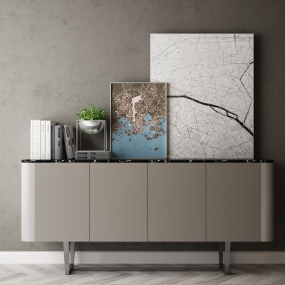 现代家居组合，饰品，沙发柜子挂画