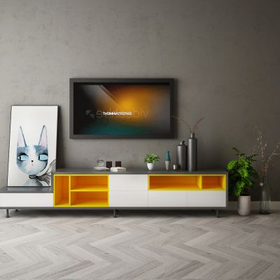 现代家居组合，饰品，沙发柜子挂画