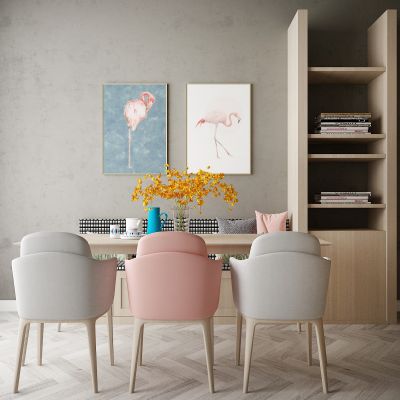 现代家居组合，饰品，沙发柜子挂画