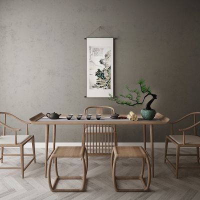 现代家居组合，饰品，沙发柜子挂画