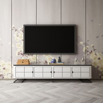 现代家居组合，饰品，沙发柜子挂画