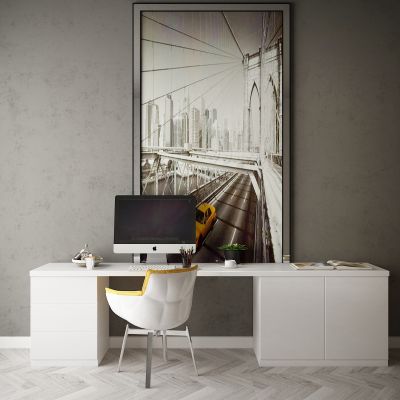 现代家居组合，饰品，沙发柜子挂画