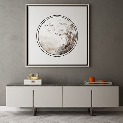 现代家居组合，饰品，沙发柜子挂画