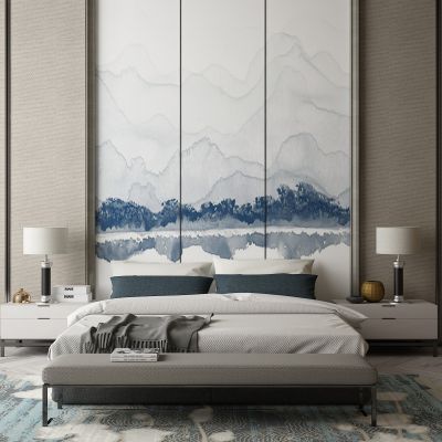 现代家居组合，饰品，沙发柜子挂画