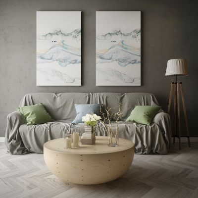 现代家居组合，饰品，沙发柜子挂画