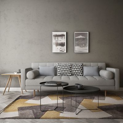 现代家居组合，饰品，沙发柜子挂画