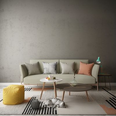 现代家居组合，饰品，沙发柜子挂画