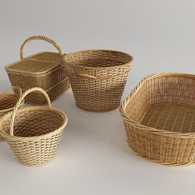 现代竹篮 竹筐