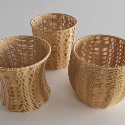 现代竹筐 竹篮