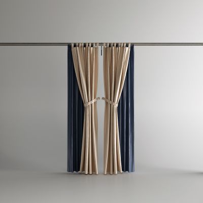 现代窗帘 罗马杆