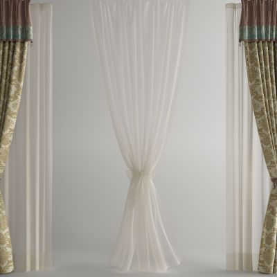 简欧窗帘 纱帘