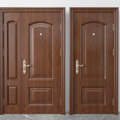 简欧子母门 平开门