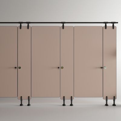 现代厕所门 干手机 小便池