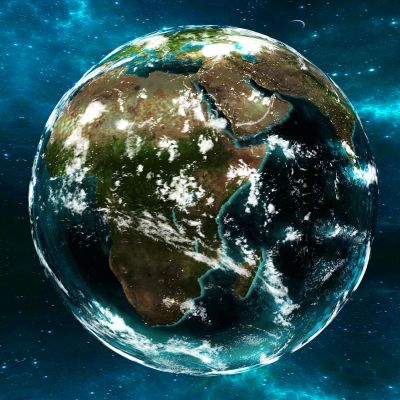 现代地球 从地球飞入中国 山东 地球动画 非洲