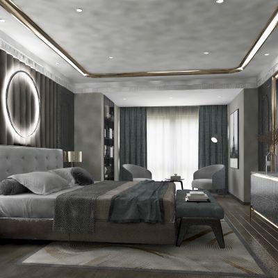 现代 轻奢 主卧 时尚 温馨