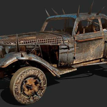 工业风 疯狂的麦克斯 狂暴飞车 赛车