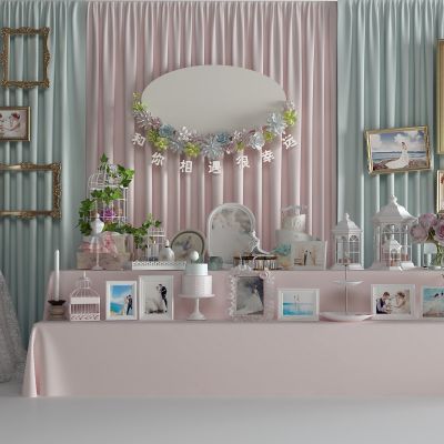 北欧婚纱摄影 蛋糕 相框