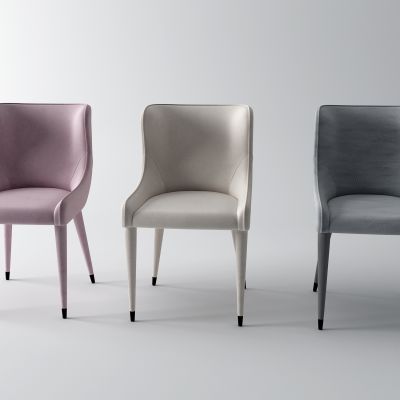 现代皮革休闲椅