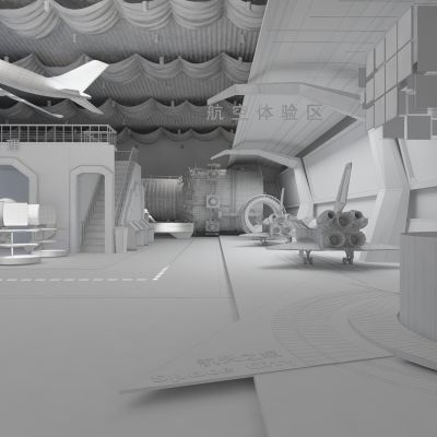 现代科技航空展厅展馆