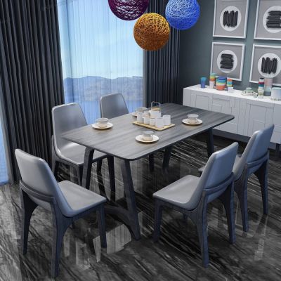 现代实木餐桌椅餐边柜