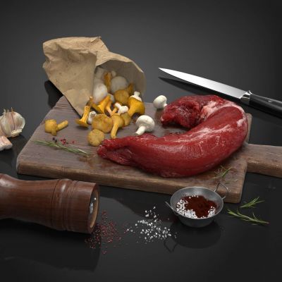 现代牛排肉类食物