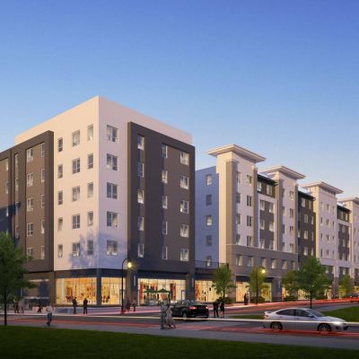 现代国外住宅黄昏