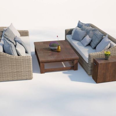 现代庭院沙发组合