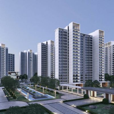 现代住宅景观中轴