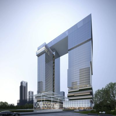 现代高层写字楼酒店办公大楼