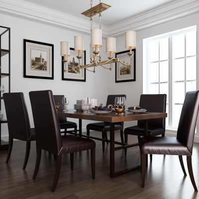 北欧单人沙发吊灯组合