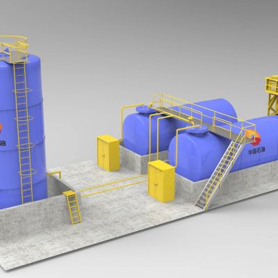 现代油罐 储气库 气罐 汽罐 工厂部件
