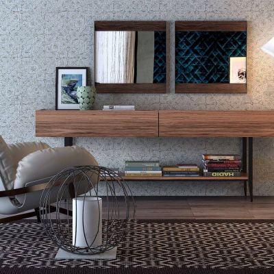 现代休闲椅边几落地灯组合