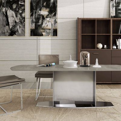 现代餐桌椅餐边柜组合