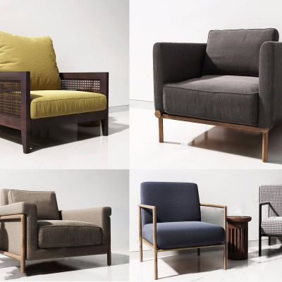 新中式休闲椅组合